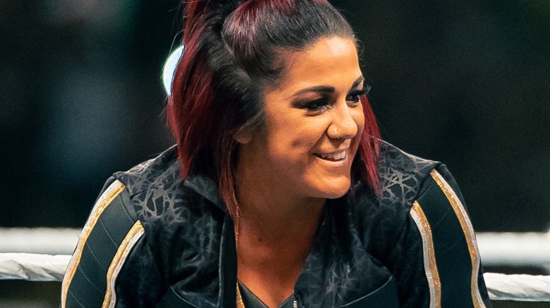 Bayley makes entrance