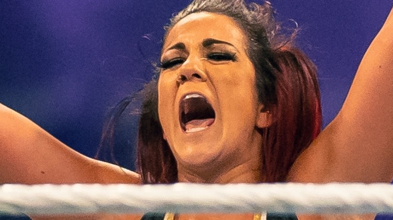 Bayley With Her Mouth Open 