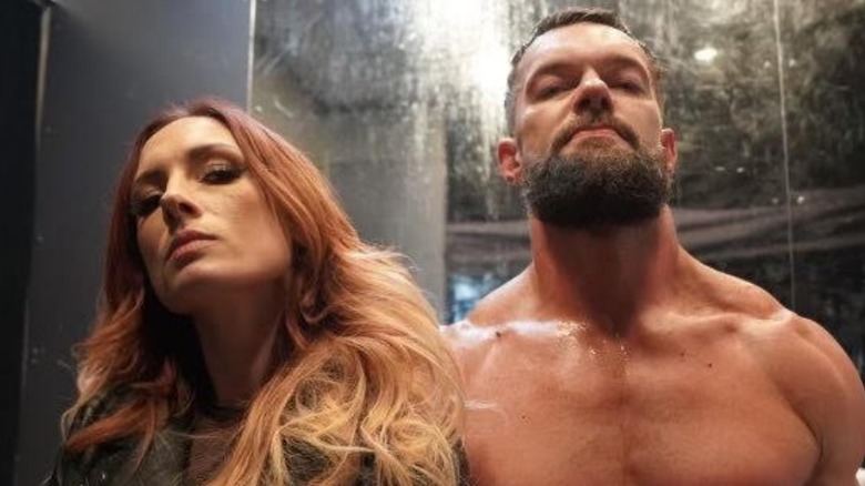 Becky Lynch and Finn Balor on X