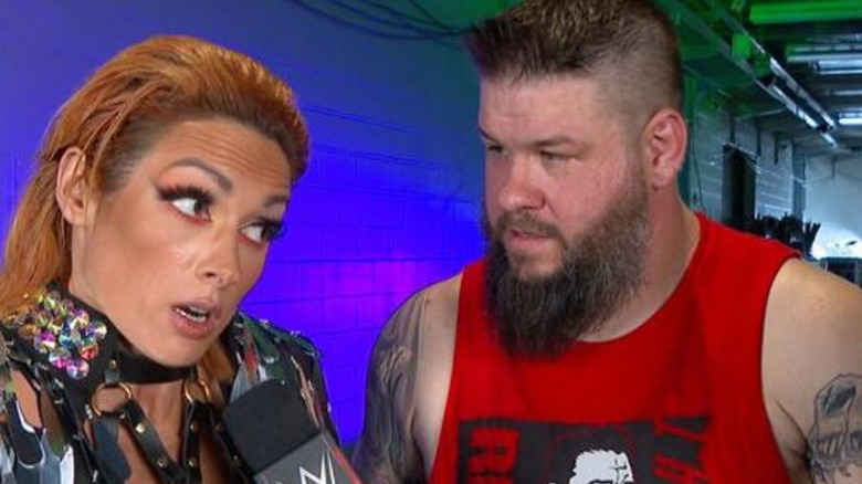 Becky Lynch and Kevin Owens