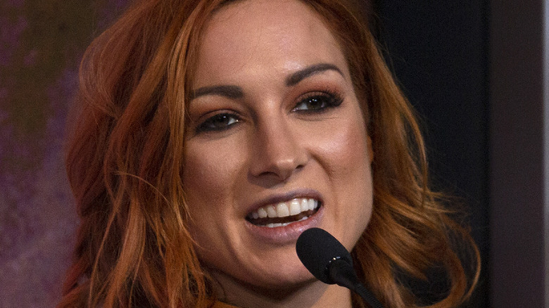 Becky Lynch speaking