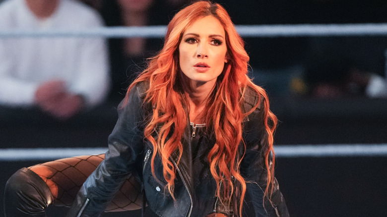 Becky Lynch in ring during a match on 