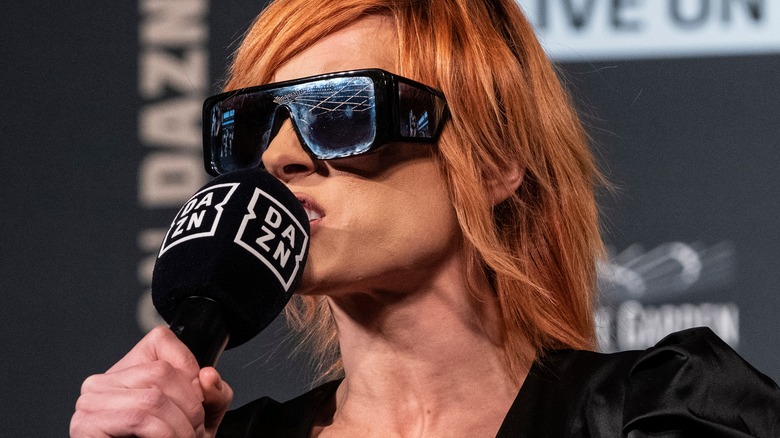 Becky Lynch speaking