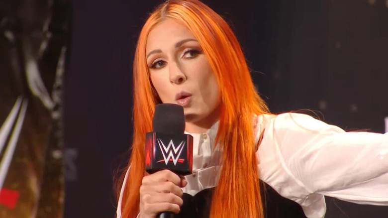 Becky Lynch talking