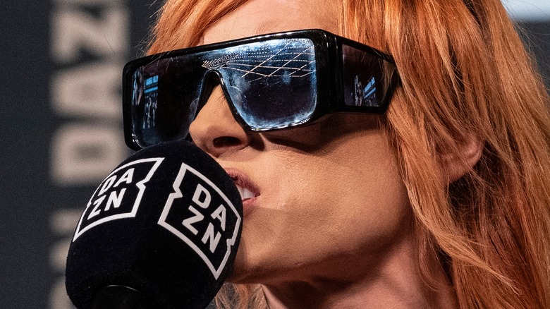 Becky Lynch speaking