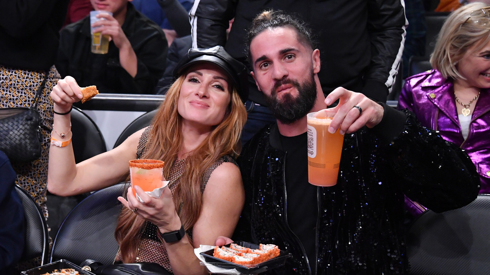 Becky Lynch Spotted Backstage Seemingly Celebrating Seth Rollins' WWE WrestleMania Win