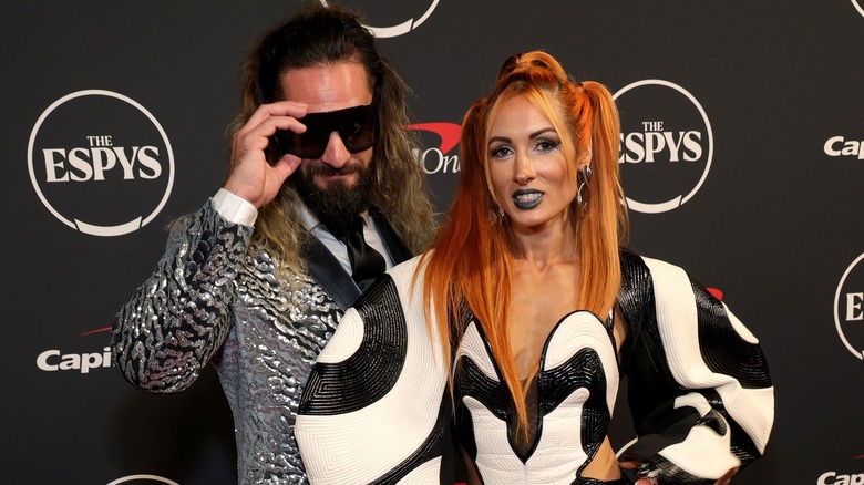 Seth Rollins and Becky Lynch