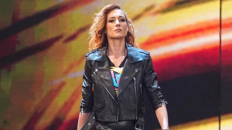 Becky Lynch strolls to the ring