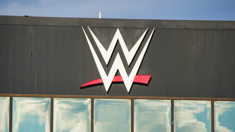 WWE headquarters with logo