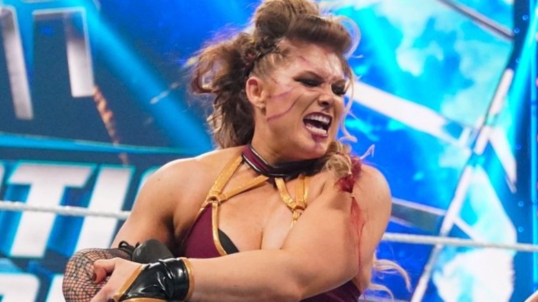 Beth Phoenix tries to make her opponent submit