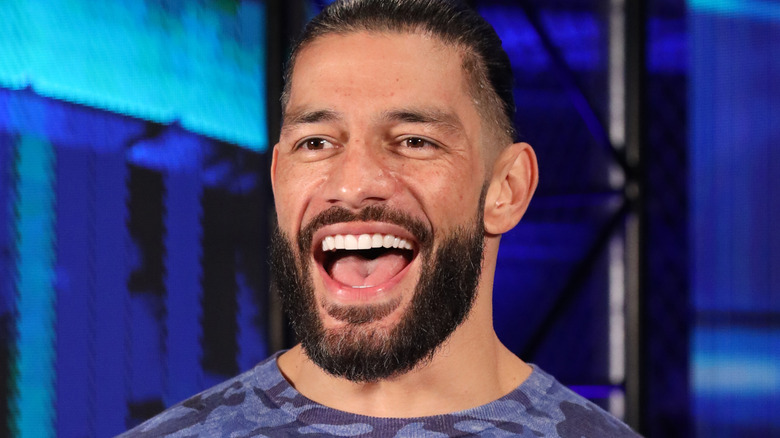 A happy Roman Reigns