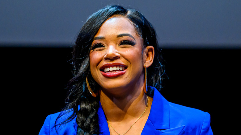 Bianca Belair smiling