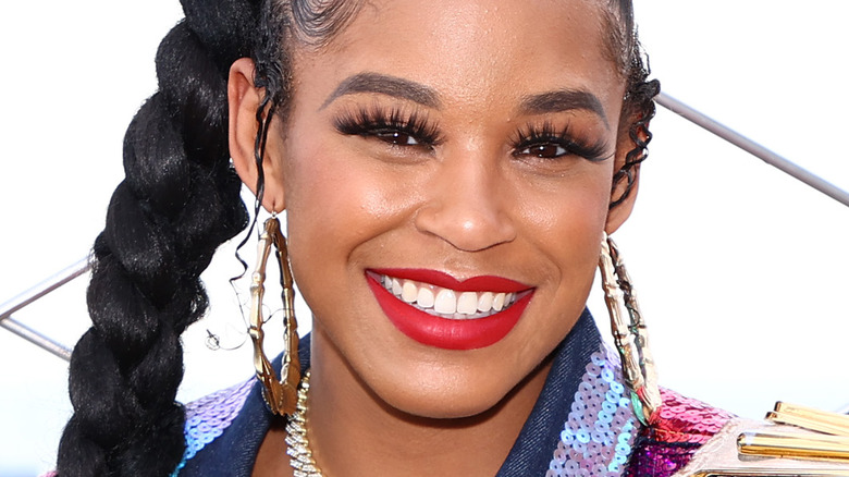 Bianca Belair smiling