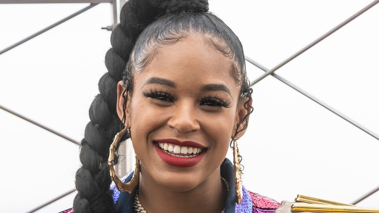 Bianca Belair smiling