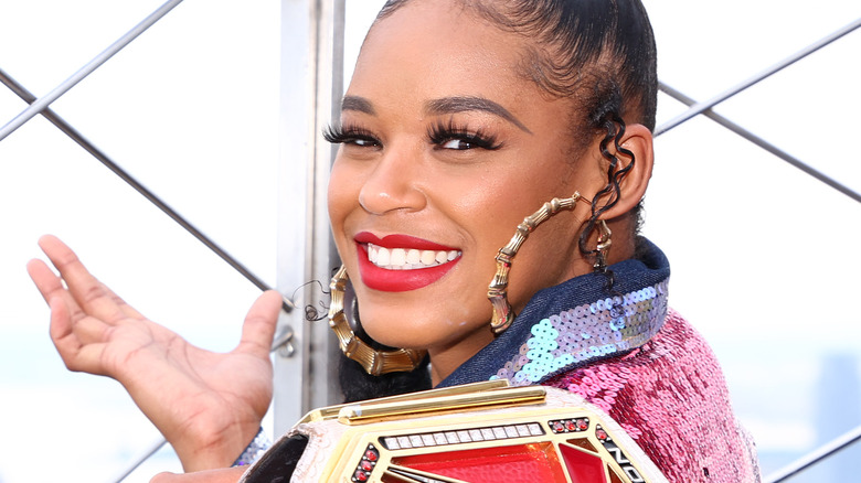 Bianca Belair smiling