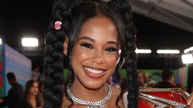 Bianca Belair smiling