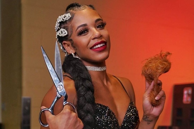 Bianca Belair Reacts After Cutting Becky Lynch's Hair On WWE RAW