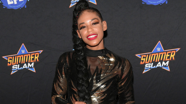 Bianca Belair smiling