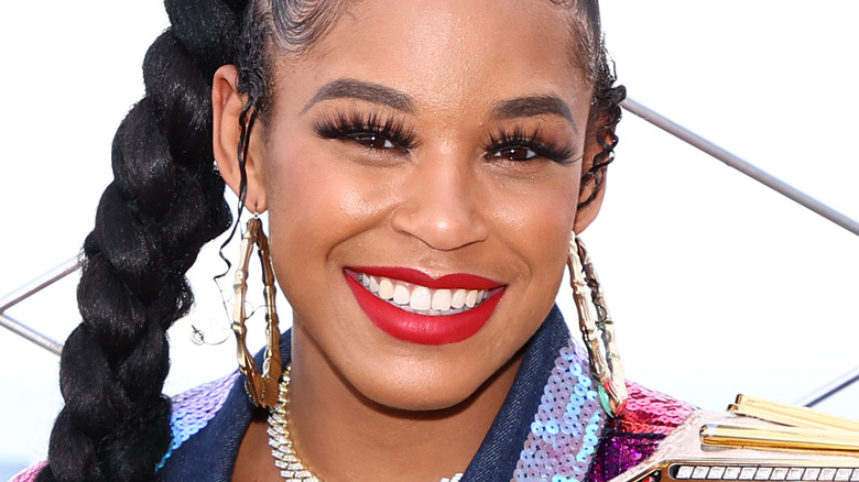 Bianca Belair smiling