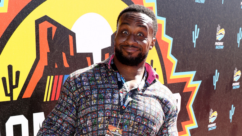 WWE Superstar, Big E poses for photos on the red carpet prior to to the NASCAR Cup Series Championship at Phoenix Raceway on November 06, 2022 in Avondale, Arizona.