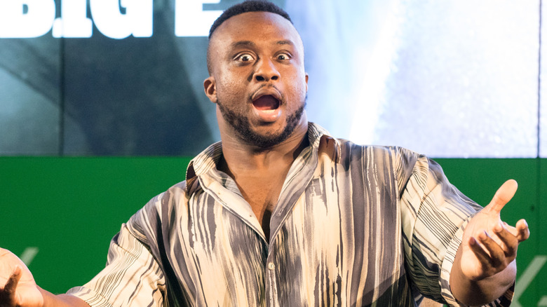 Big E looking surprised