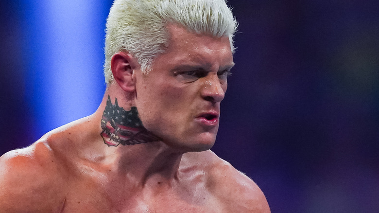 Cody Rhodes snarling