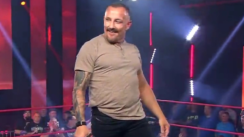 Bobby Fish in ring promo