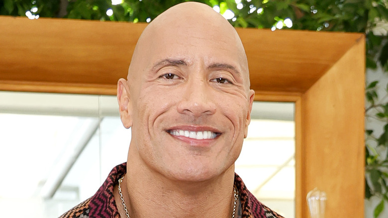 The Rock smiling