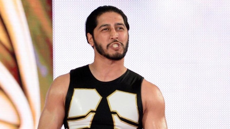 Mustafa Ali during his early days in WWE