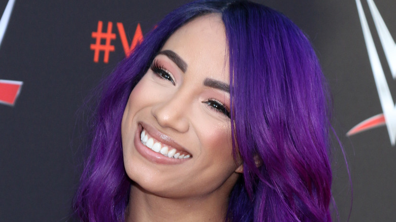 Sasha Banks smiling