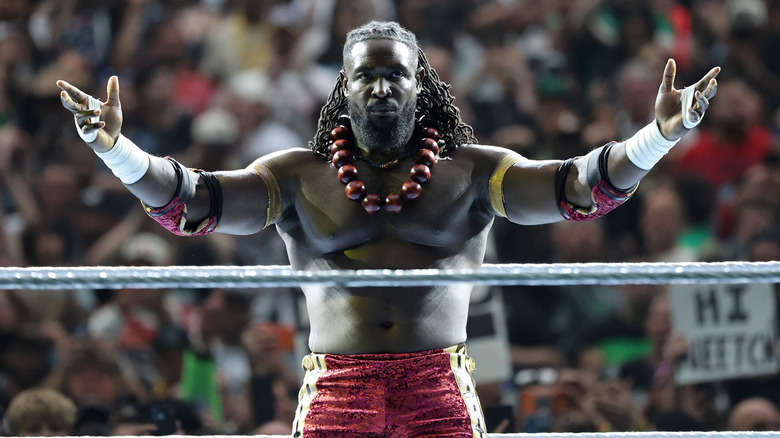Oba Femi poses at WWE WrestleMania 42