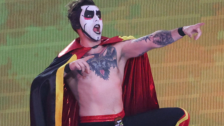 Danhausen poses at WWE WrestleMania