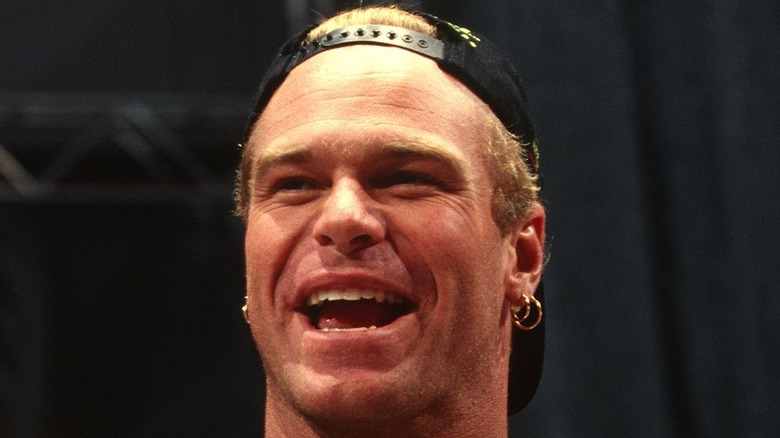 Billy Gunn makes his entrance with Chyna