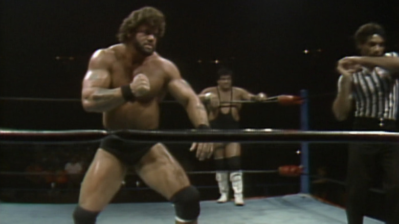 Billy Jack Haynes puts his fist up