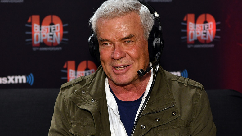 Eric Bischoff wearing a headset