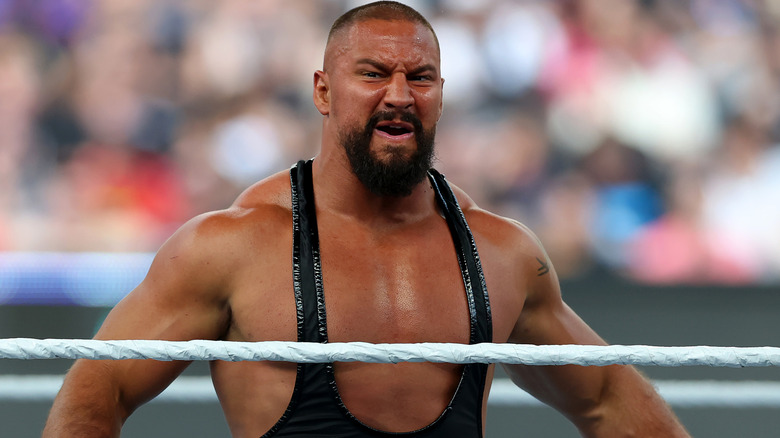 Bron Breakker wearing a singlet