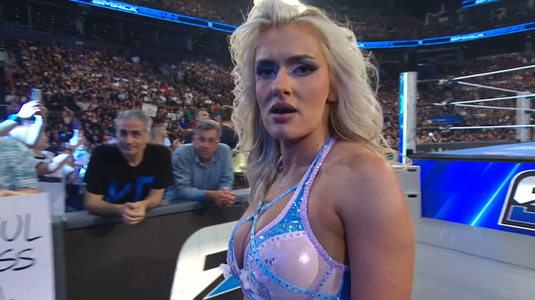 Blake Monroe walking away from the ring
