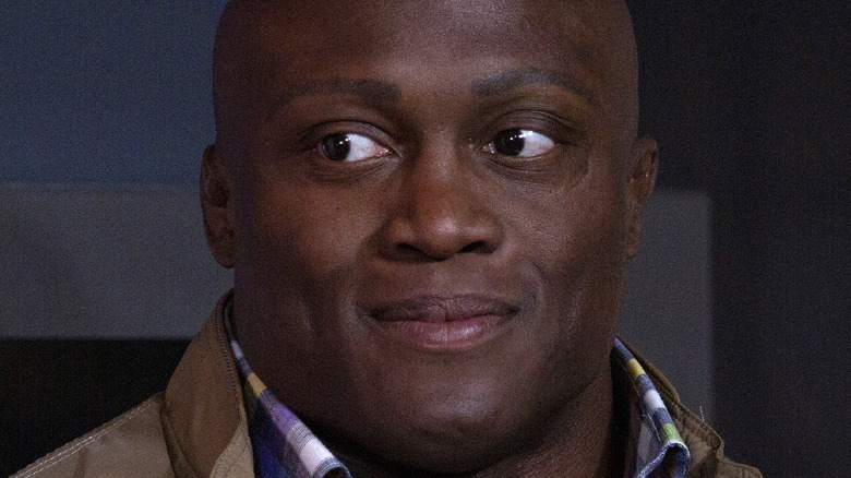 Bobby Lashley looks away