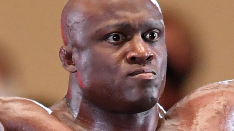 Bobby Lashley posing