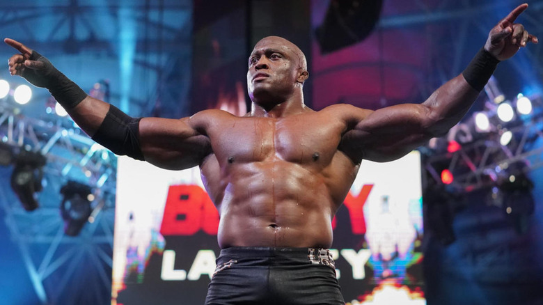 Bobby Lashley celebrating