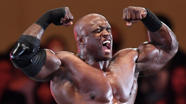 Bobby Lashley posing