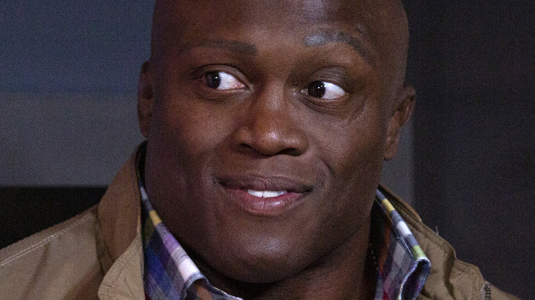 Bobby Lashley looking to the side