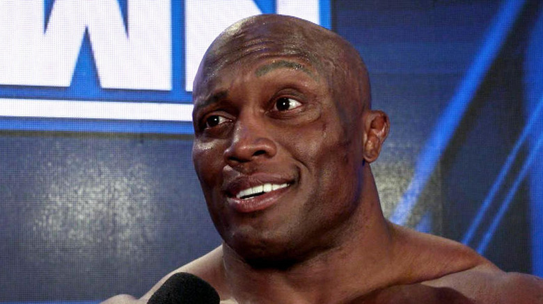 Bobby Lashley being interviewed backstage in WWE