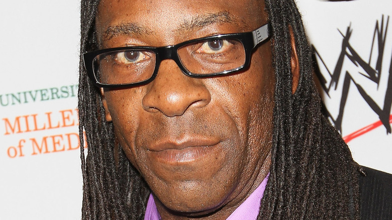 Booker T wearing glasses