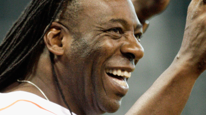 Booker T smiling side shot