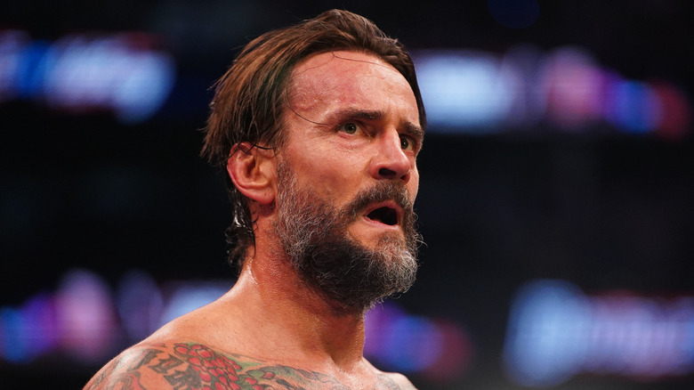 CM Punk looking annoyed