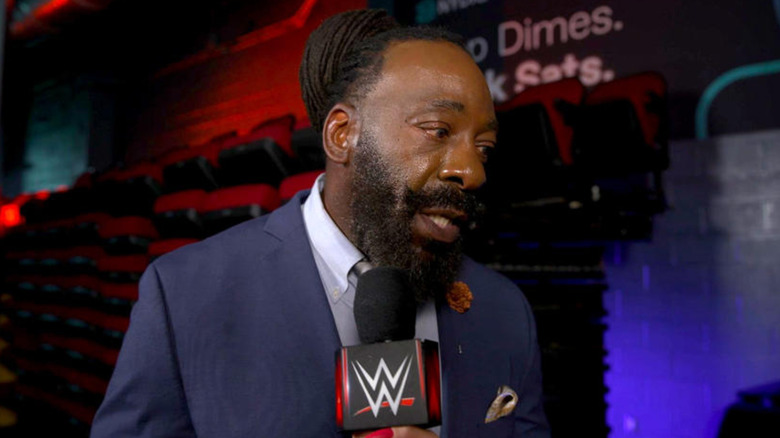 Booker T being interviewed 