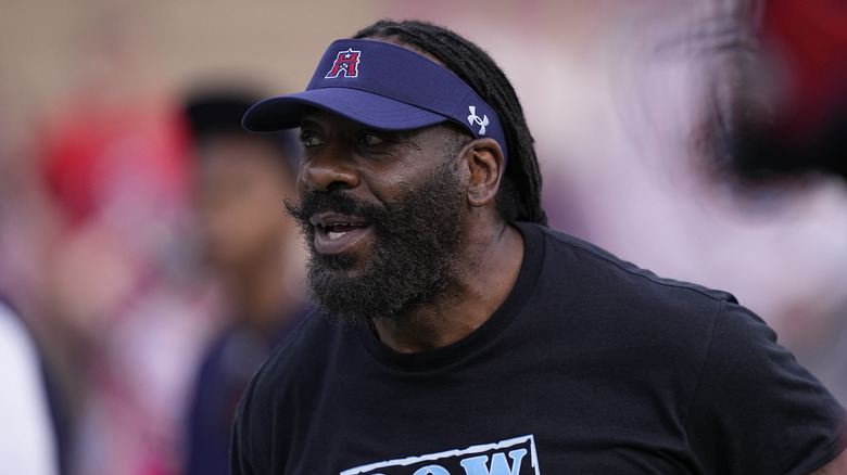 Booker T at a football game