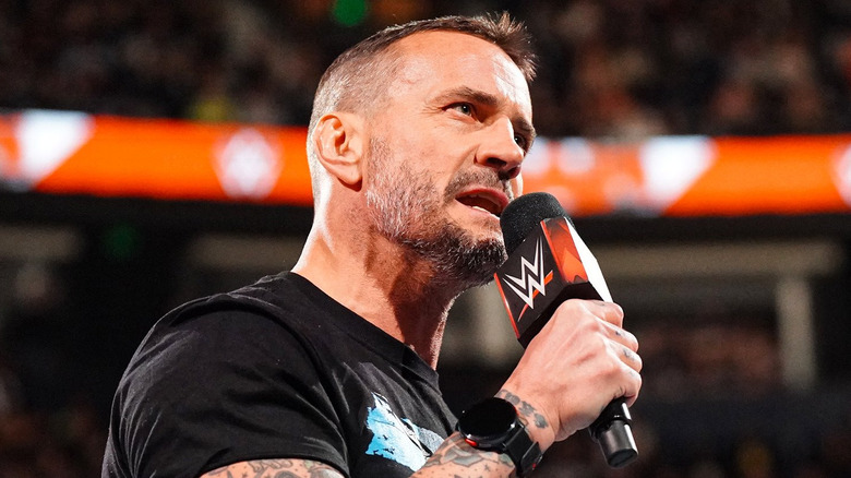 CM Punk addressing his return on "WWE Raw"