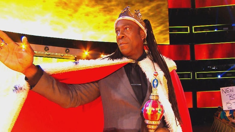 King Booker making his way to the ring 